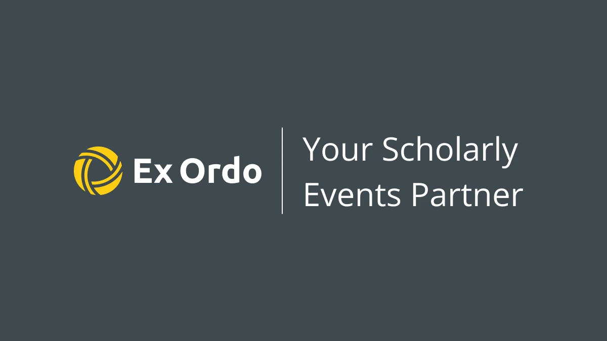 New Ex Ordo logo with Your Scholarly Events Partner tagline vertical